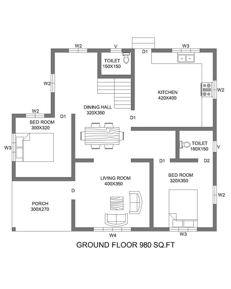 WELL DESIGNED 1700 SQ FT GREAT HOME Mastihomes Bungalow Floor  - 3 Bhk House Plan In 1700 SQ FT